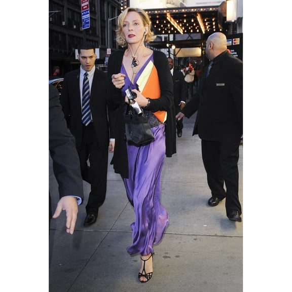 Uma Thurman Leaves The Studio 54 Theater Out And About For Celebrity Candids - Monday New York Ny May 10 2010. Photo
