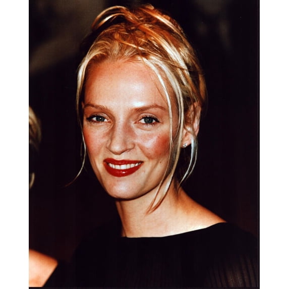 Uma Thurman Smiling In Black Top Photo Print (8 x 10) - Item # MVM55681