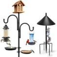 thumbnail image 1 of Umailgoo 92" Bird Feeding Station,Heavy Duty Bird Feeder Pole Bird House Stand Mount Kit with Squirrel Proof Baffle,Adjustable Buddy Poles for Outdoors Hanging, 1 of 6