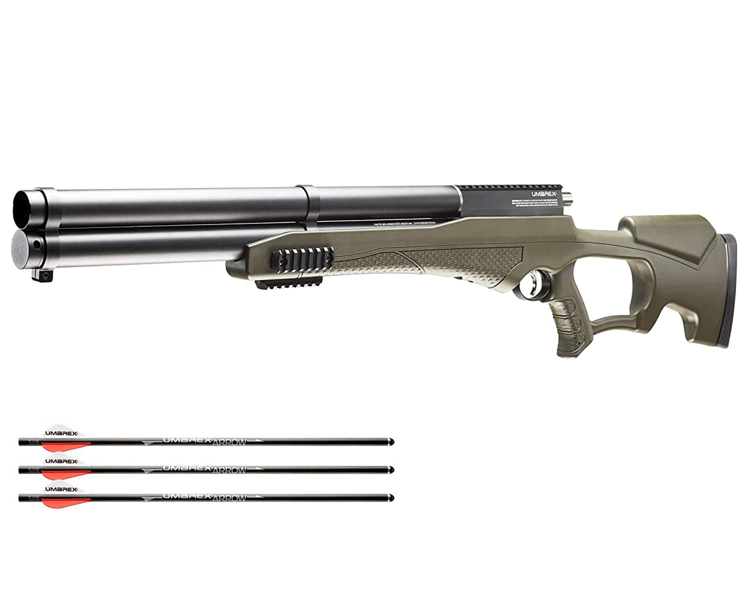 Umarex AirSaber Handheld Archery Air Rifle for Hunting, PCP Crossbow with 3 Carbon Fiber Arrows