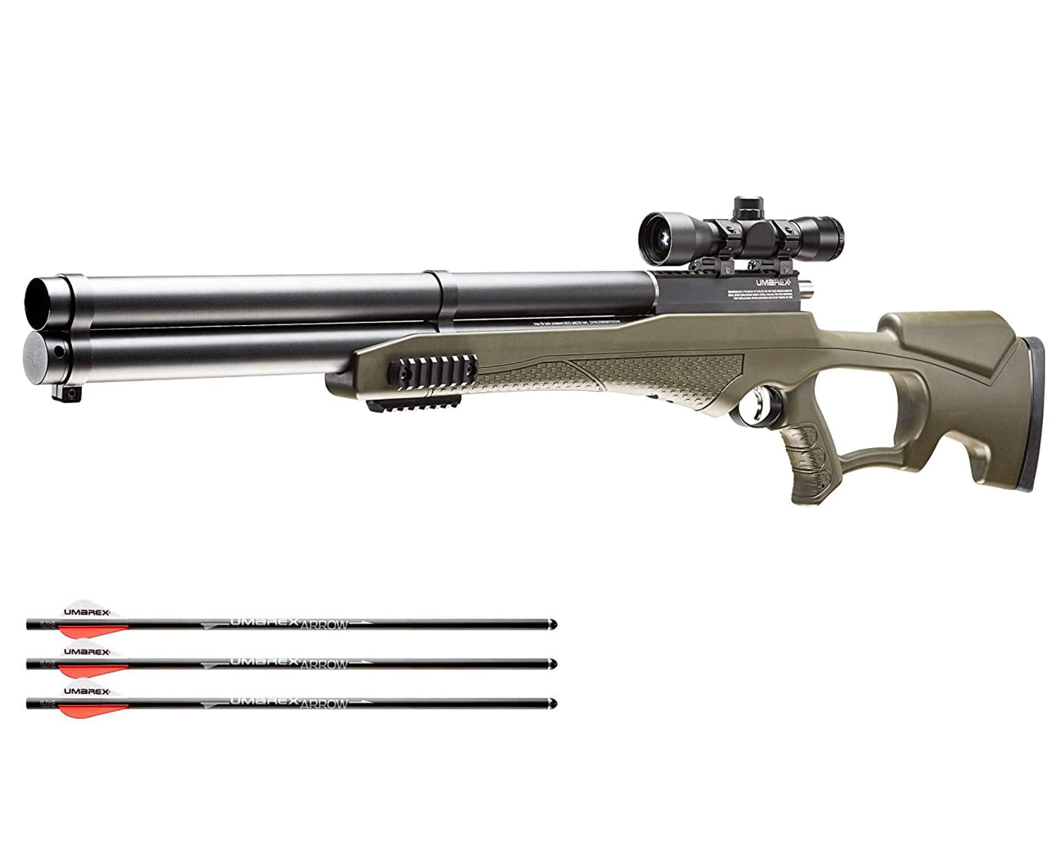 Umarex AirSaber Arrow Rifle PCP Crossbow with 4x32 Axeon Scope and 3