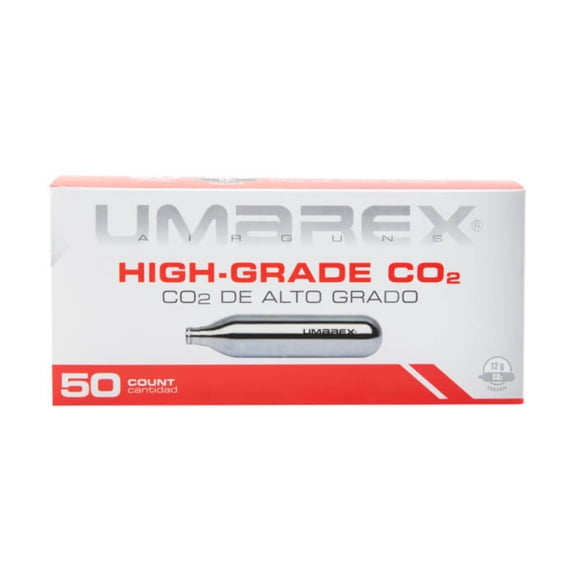 Umarex High-Grade 12G CO2 Cartridges, 50-Pack, Clean, Reliable Ammunition