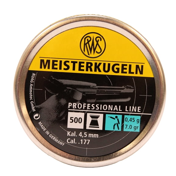RWS Meisterkugeln Professional Line .177 Caliber Pellets, 500 Count