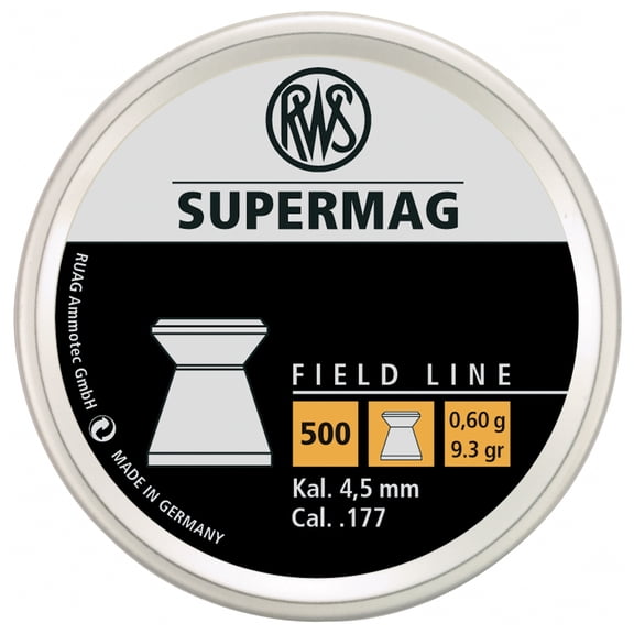 Umarex USA RWS Supermag, .177 Caliber Field Line, Per 500