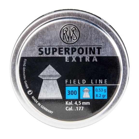 RWS Super Point EX .177 Caliber Airgun Pellets, 300 Count