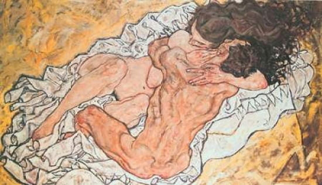 Umarmung Canvas Art - Egon Schiele (12 x 18)