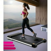 Umay Portable Treadmill With Foldable Wheels, Under Desk Walking Pad Flat Slim Treadmill, Sports App, Installation-Free, Remote Control, Jogging Running Machine For Home/Office