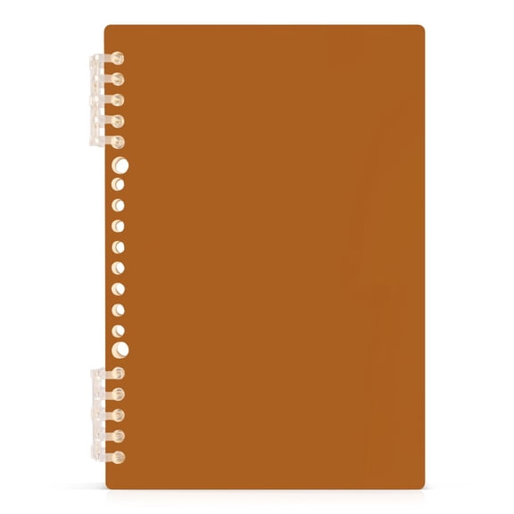 Umber Notebooks 1-subject Journal 60 Sheets A5 College Ruled Paper Detachable Ring 8.3"x5.7"