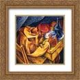 thumbnail image 1 of Umberto Boccioni 2x Matted 20x20 Gold Ornate Framed Art Print 'The Drinker', 1 of 2