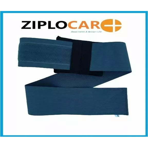 Ziplocare Umbilical Hernia Belt for Men & Women, Abdominal Binder with 3" Inch Compression Pad, Belly Button Surgery Recovery Support