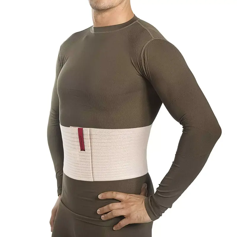 Umbilical hernia Belt, Abdominal Binder, Navel Truss With Removable Bandage 8in