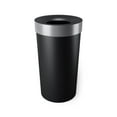 thumbnail image 1 of Umbra 16.5 gal Vento Plastic Lid Kitchen Trash Can, Black, 1 of 11