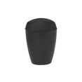 thumbnail image 1 of Umbra 2.4 gal Twirla Plastic Swing Top Lid Bathroom Trash Can Garbage Can, Black, 1 of 11