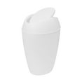 thumbnail image 1 of Umbra 2.4 gal Twirla Polypropylene Swing-Top Lid Bathroom Trash Can Garbage Can, White, 1 of 17