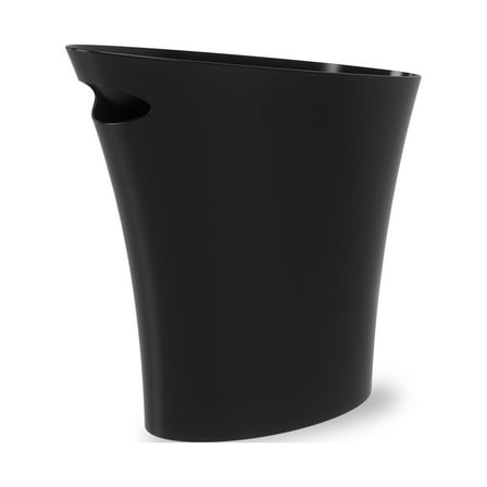 Umbra 2 gal Skinny Sleek & Stylish Bathroom Trash Can, Black