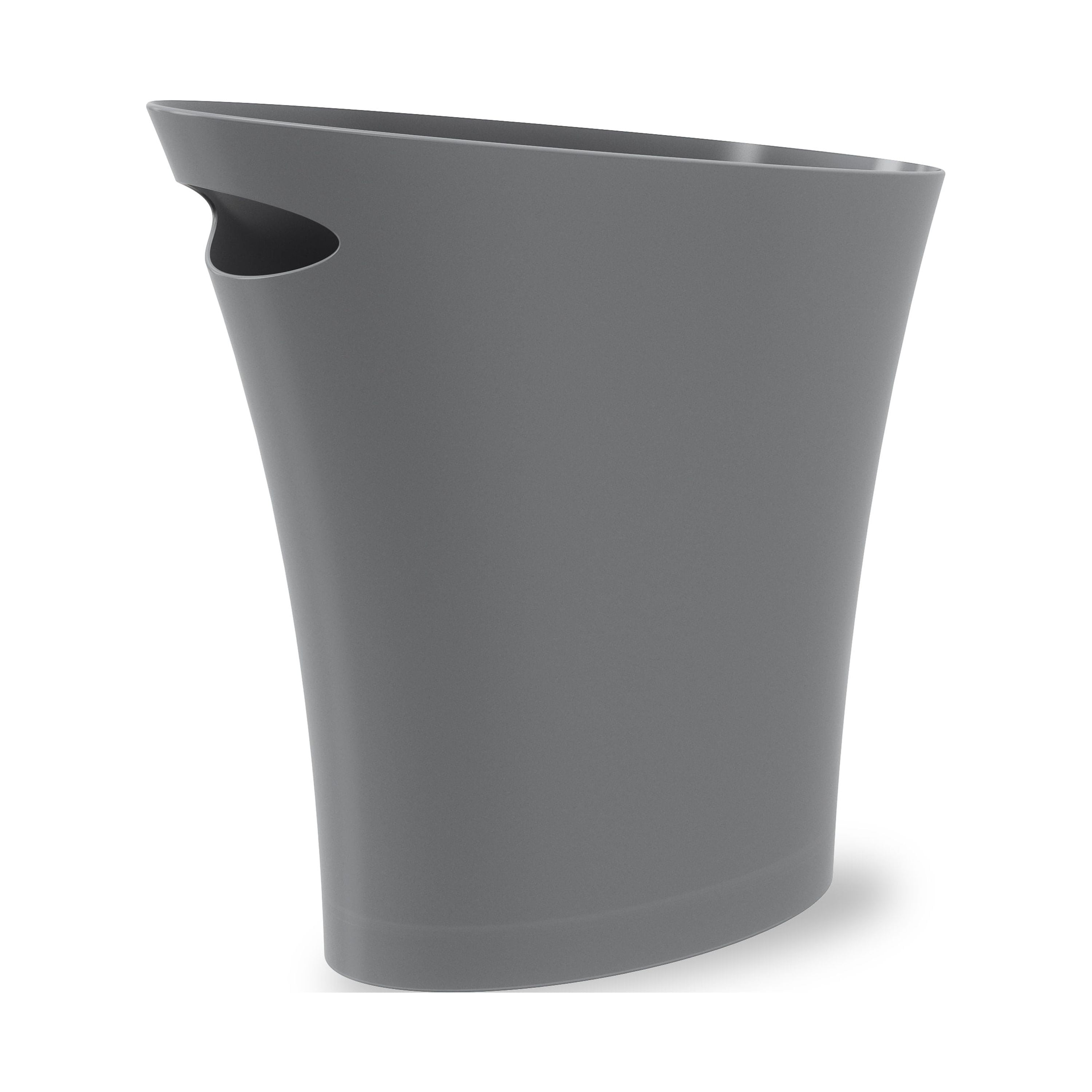 Umbra 2 gal Skinny Polypropylene Open Top Bathroom Garbage Trash Can