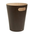 thumbnail image 1 of Umbra 2 gal Woodrow Wood Open Top Bathroom, Bedroom, Office Trash Can, Espresso, 1 of 15