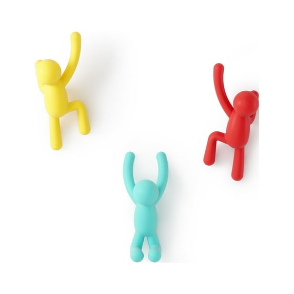 Umbra Buddy Decorative Wall Mounted 3 Hooks Multi Color