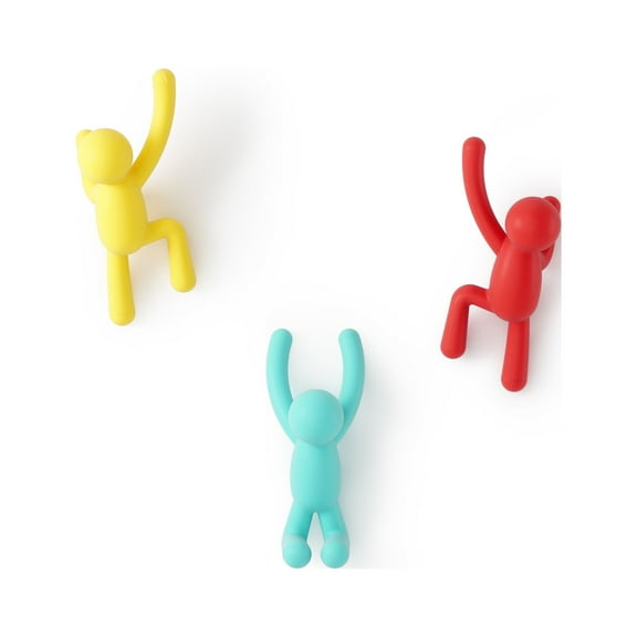 Umbra Buddy Decorative Wall Mounted 3 Hooks Multi Color