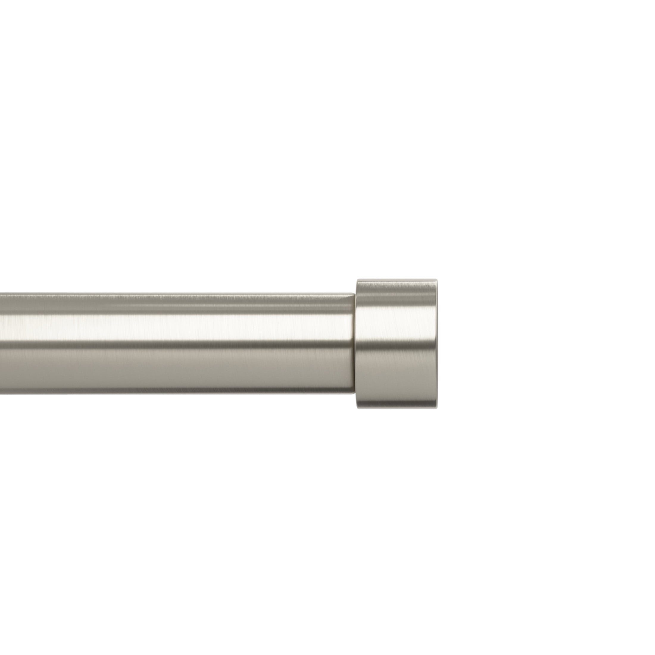 Nickel 180" Adjustable Curtain Rod with Finials