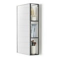 thumbnail image 1 of Umbra Cubiko Rectangular Wall Mirror & Storage Unit 12x5x24" Black, 1 of 7
