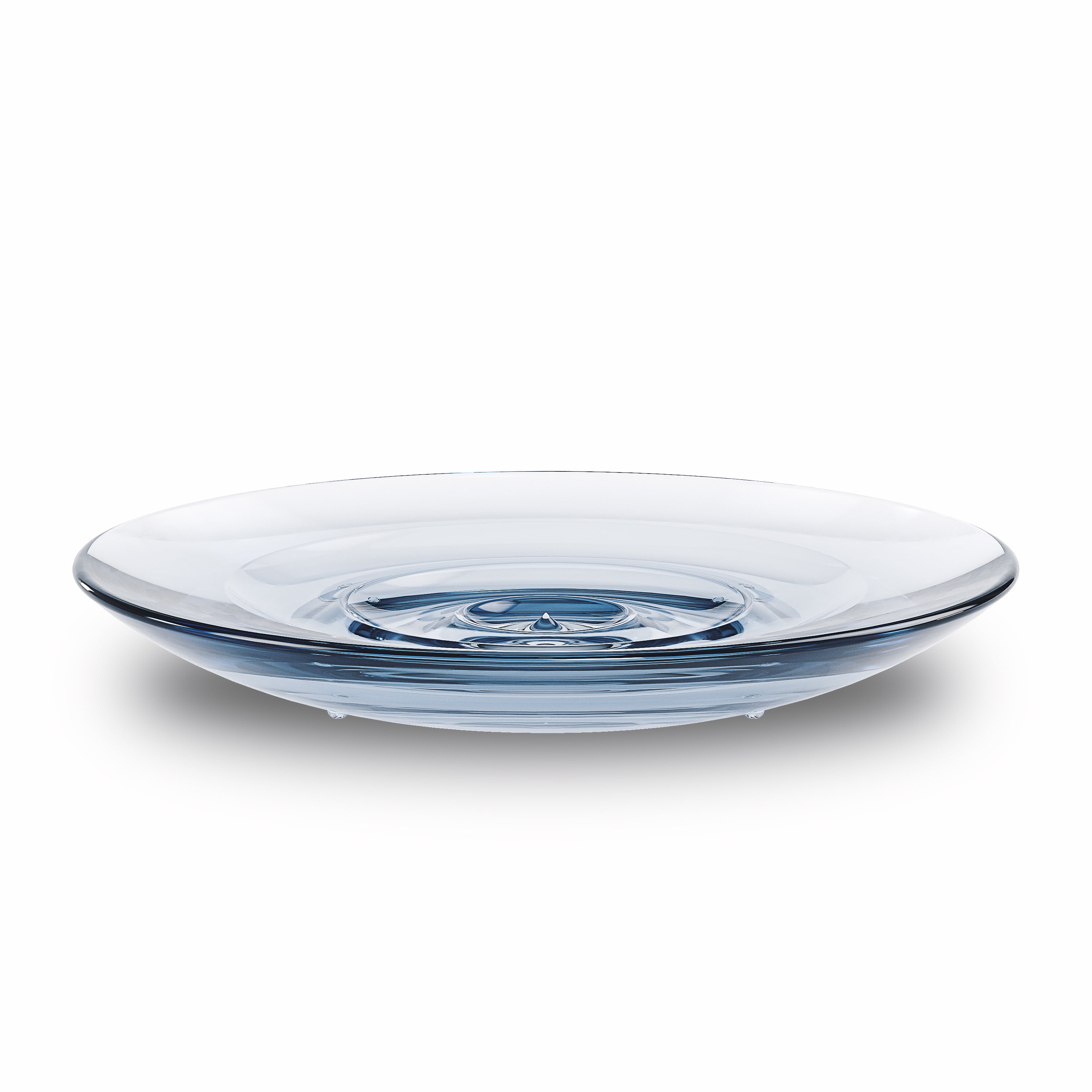 Denim Blue Acrylic Recessed Soap Dish