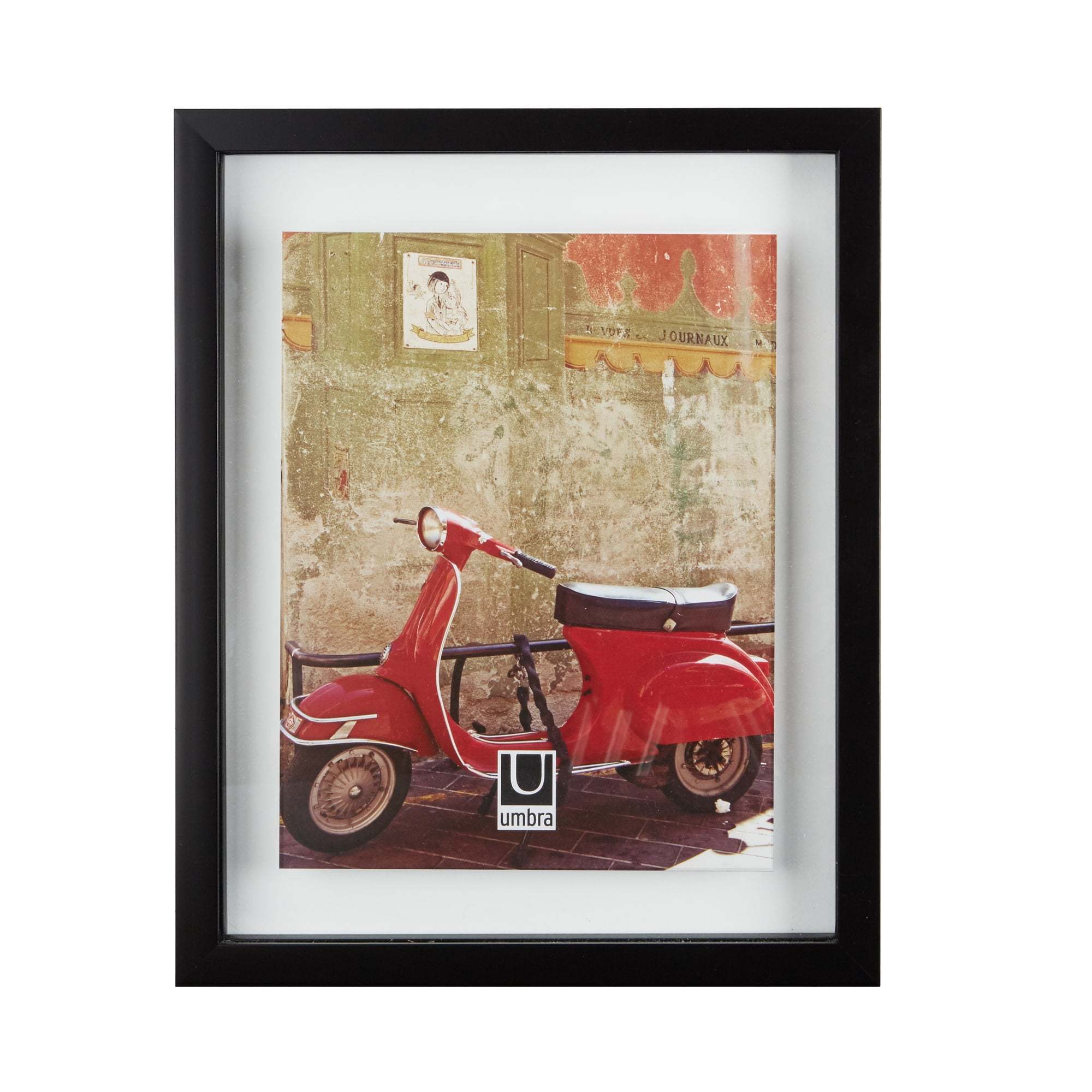 Classic Black 11x14 Wood Floating Document Frame