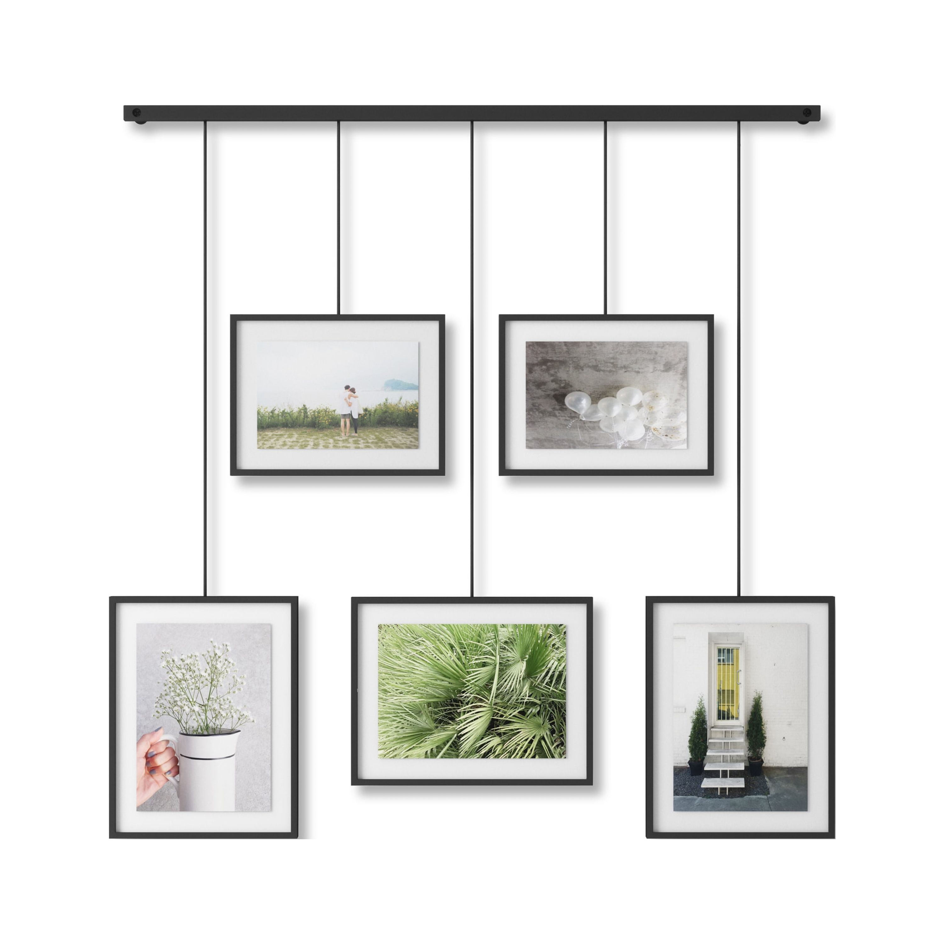 ArtbyHannah 7 Piece Gold Gallery Wall Picture Frame Set, Botanical Photo Frame Set for Home