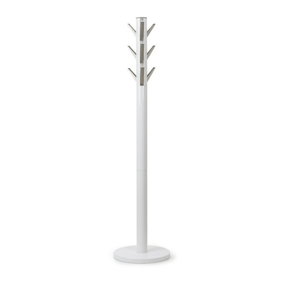 Umbra Flapper Coat Rack Entryway 9 Hook White