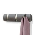 thumbnail image 1 of Umbra Flip 3 Hook Wall Mounted Coat Rack Driftwood/Nickel, 1 of 12