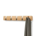 thumbnail image 1 of Umbra Flip 5 Hook Wall Mounted Coat Rack, 1 of 12