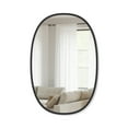 thumbnail image 1 of Umbra Hub Oval 24x36" Wall Mirror Black, 1 of 13