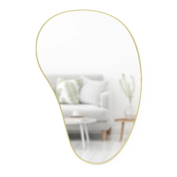 Umbra Hubba Pebble Wall Mirror | Brass