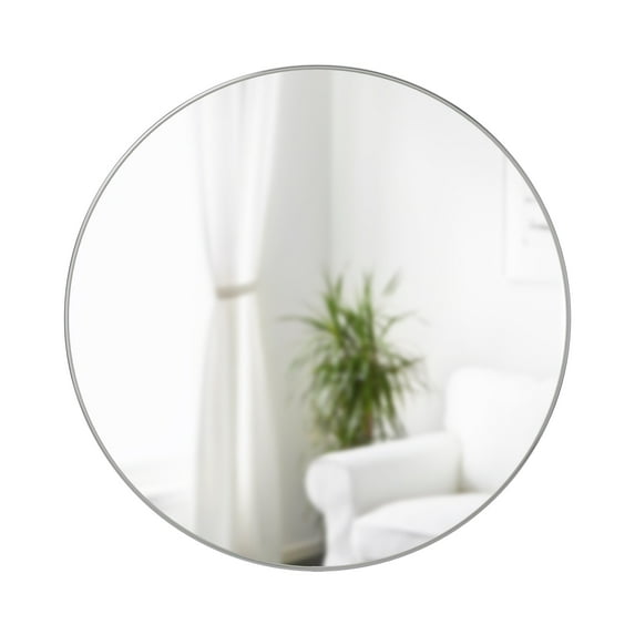 Umbra Hubba Round Modern Mirror with Metallic Finish