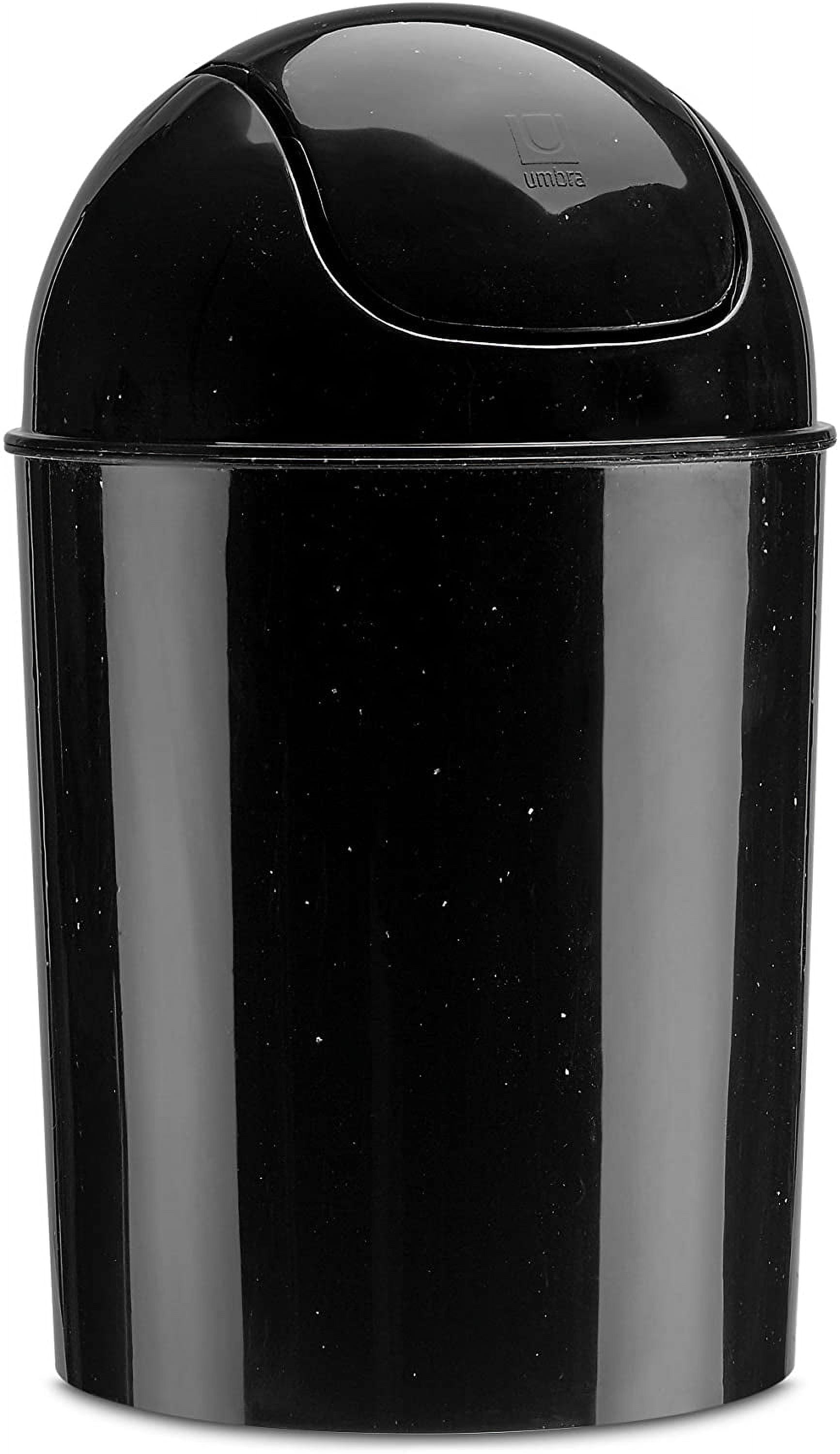 Umbra Galaxy Mini SwingTop Wastebasket, 11/2 Gallon Trash Can for