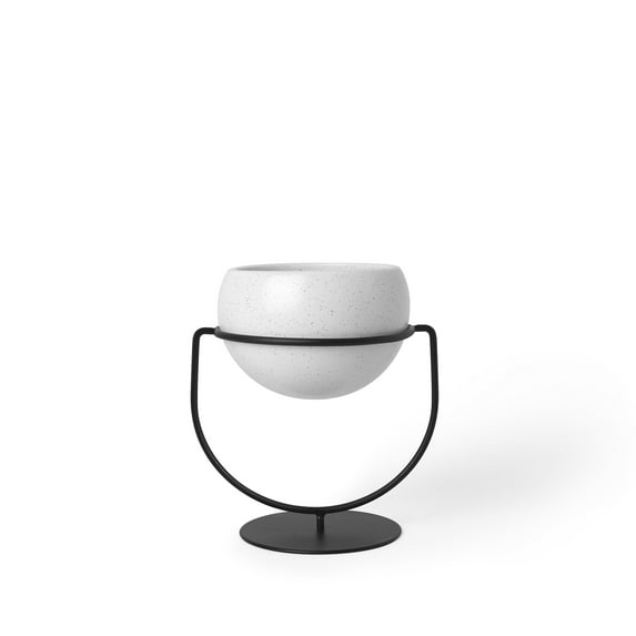 Umbra Nesta Planter, Planter/Plant Hanger for Livingroom, Dining room, White Speckle Finish, Great Planter for Succulent Plants