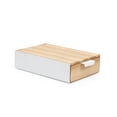 thumbnail image 1 of Umbra Reflexion Jewelry Storage Box with Mirror, Natural, 1 of 5