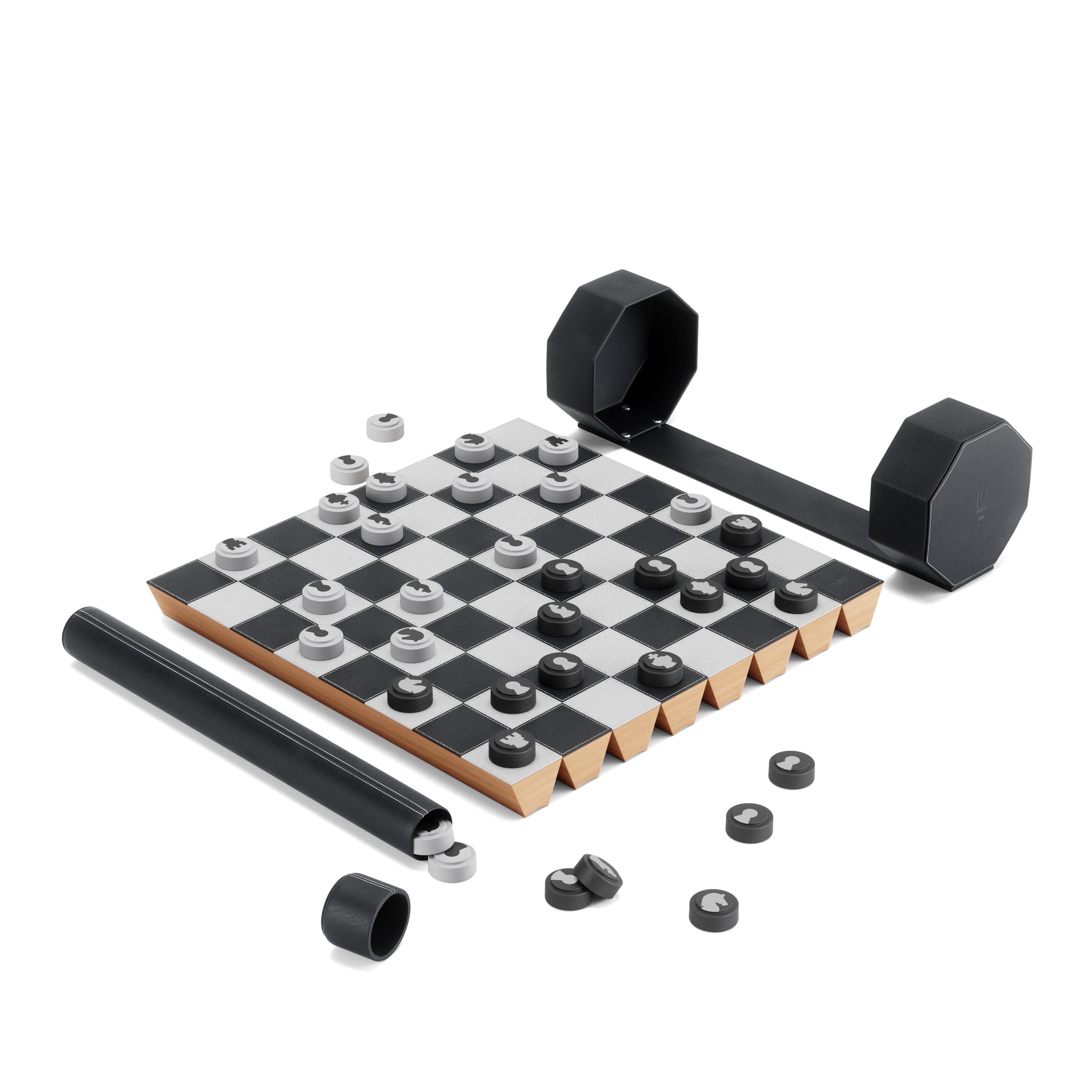 Giros Play Classic Chess & Checkers Silver