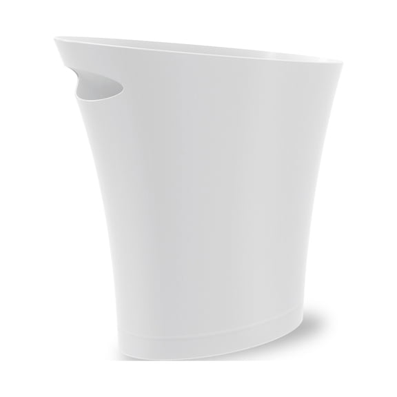 Umbra 2 gal Skinny Sleek & Stylish Bathroom Trash Can, White