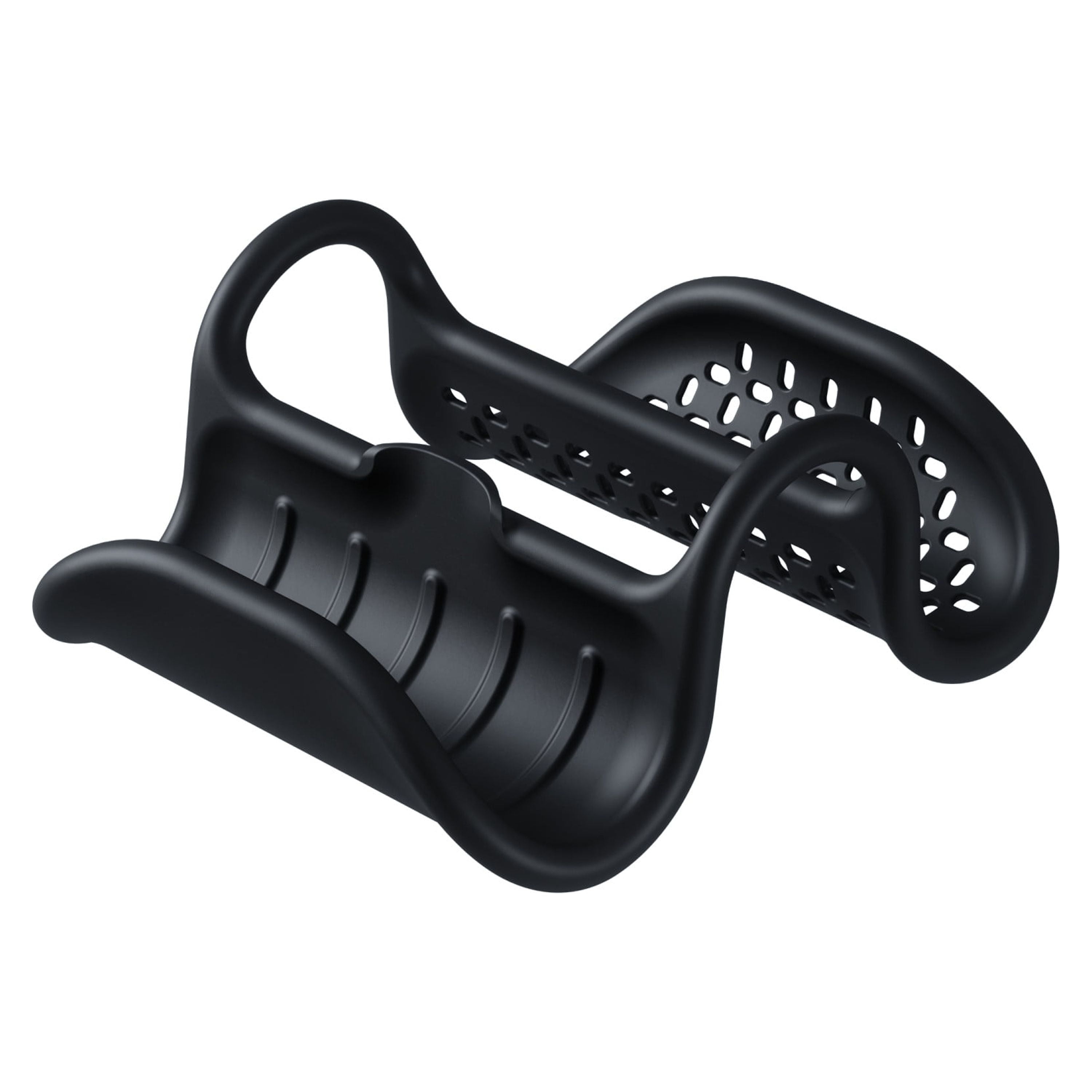 Black Flexible Sink Organizer with Perforated Base