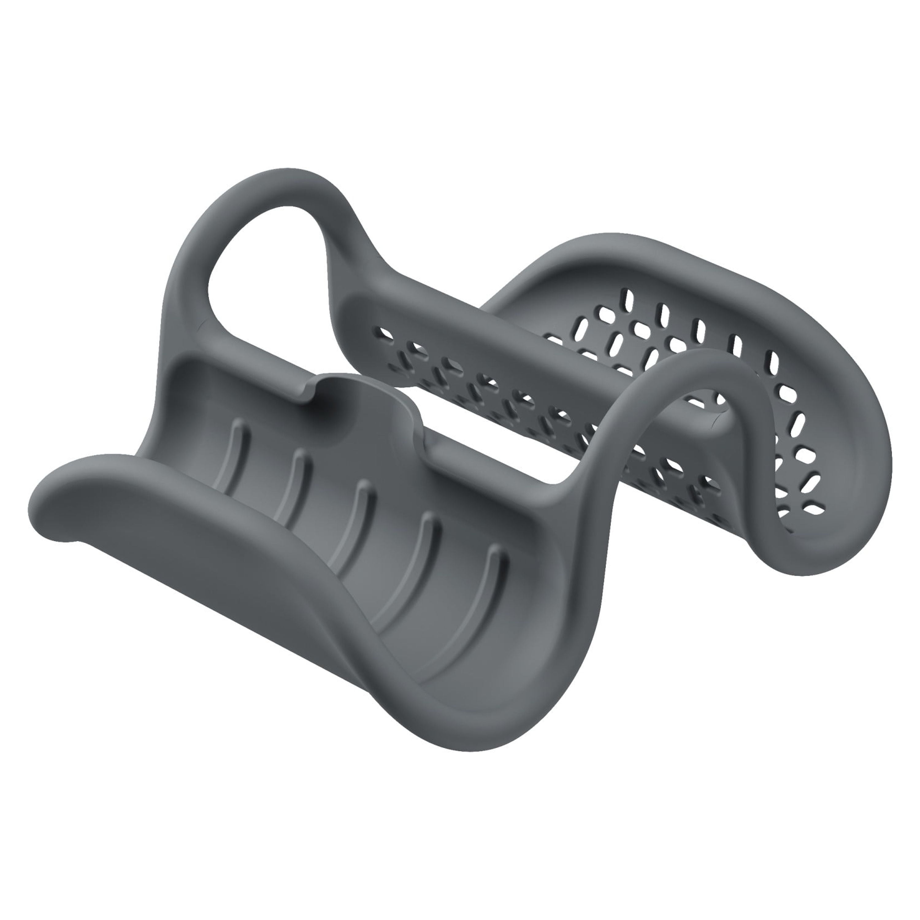 Charcoal Flexible Metal Sink Caddy with Perforated Base