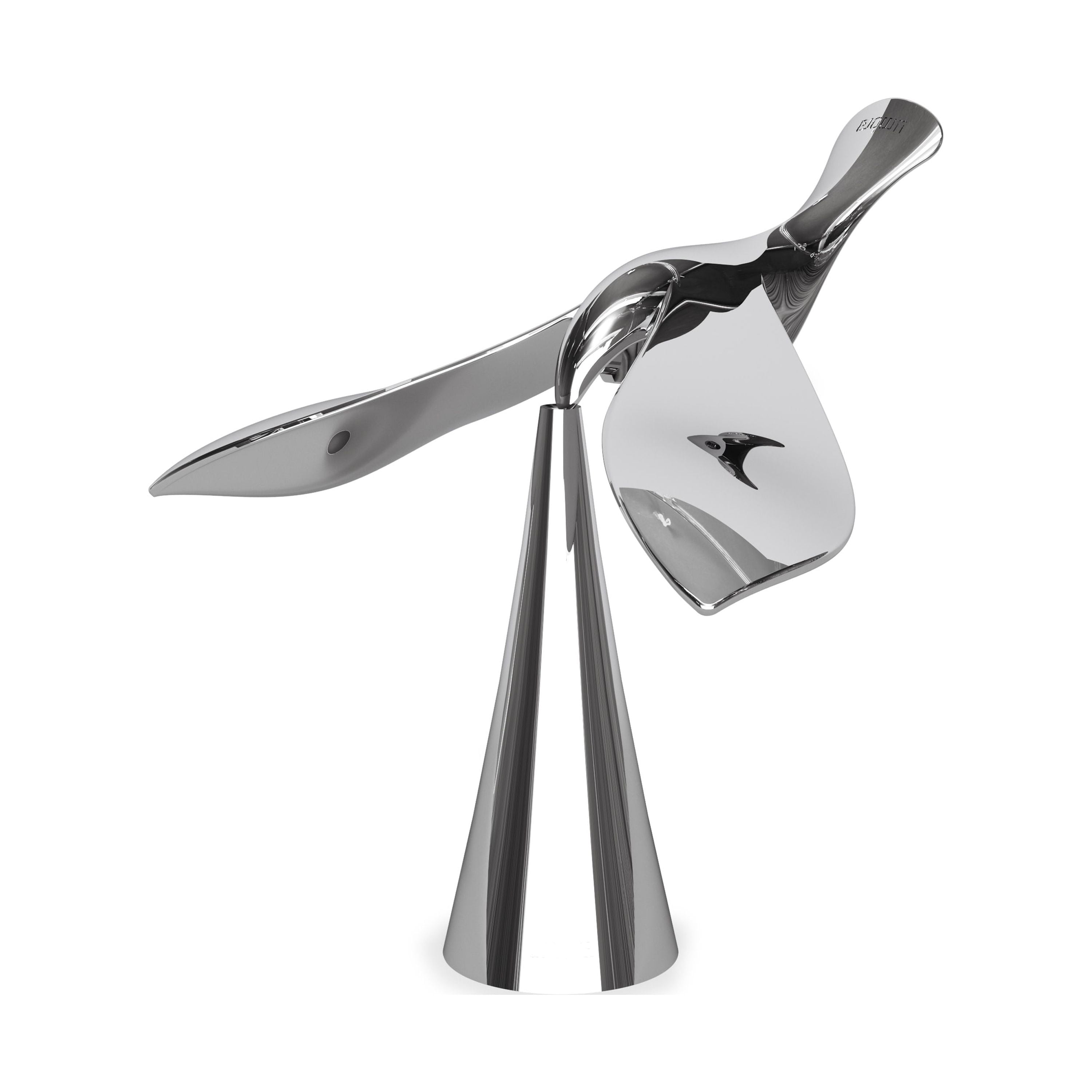 Chrome Sculptural Balancing Bottle Opener