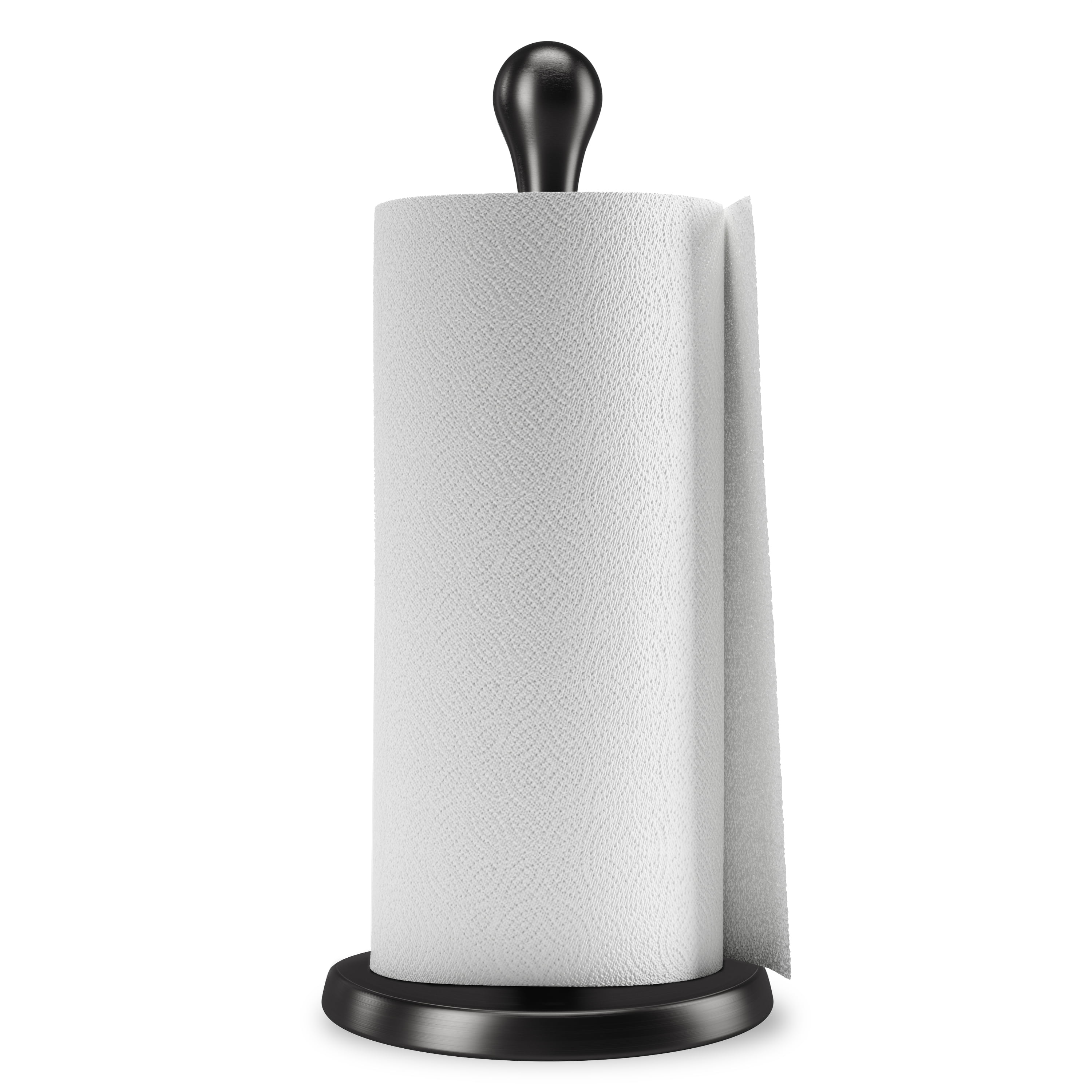 Good Grips Steady Paper Towel Holder Black Countertop Paper Towel Holder  Made of Stainless Steel for Bathroom Kitchen