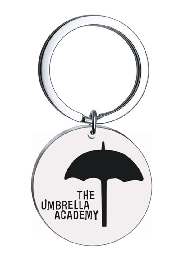 Umbrella Academy Logo Metal Charm Keychain Keyring