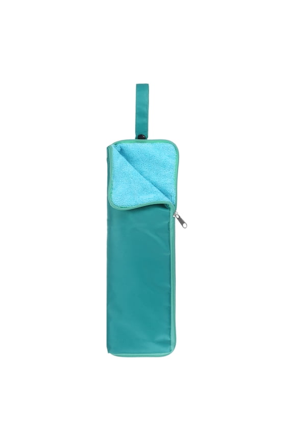 Umbrella Bag Carry Bag 4.9"x13.4" Portable Reversible Wet Umbrella Sleeve Folding Cover Waterproof Pouch Case Blue Green