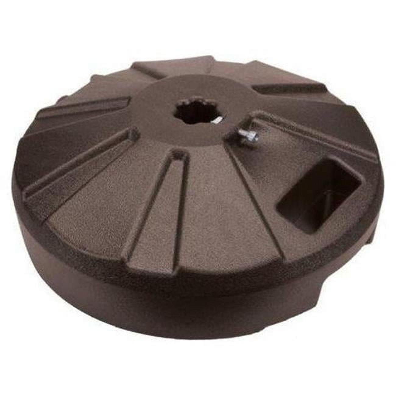 Bronze Round Resin Umbrella Base with Stainless Steel Hardware