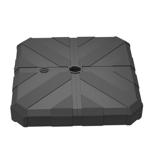 Umbrella Base, 26.8 Inch Cross Base for Offset Patio Umbrellas, 143lbs Capacity, HDPE Plastic, Water or Sand Filled, Garden, Deck, Poolside