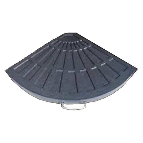 Umbrella Base Component - 20 Inch Cross Base Piece for Offset Patio Umbrellas - Black - Fits 2" Pole - Outdoor Garden Yard