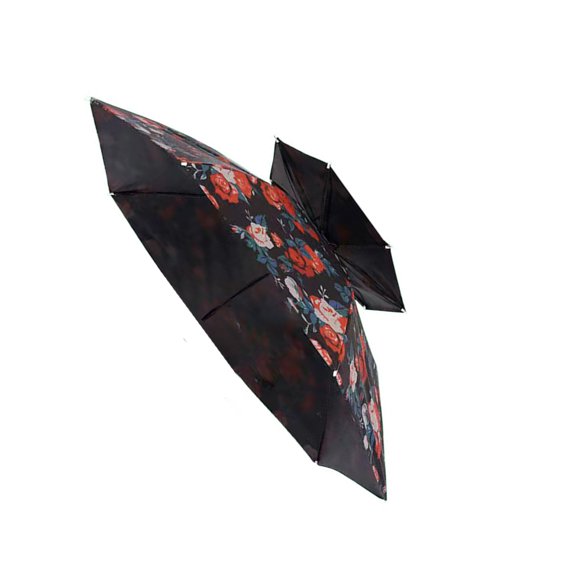 Umbrella Caps Folding Head Umbrella Rain Sun Hat with Headband, Fishing Camping Gardening Umbrella Folding Hat Umbrella
