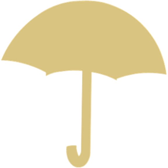 Umbrella Cutout Unfinished Wood Spring Cut Out Nursery/Kids Decor/Spring Door Hanger MDF Shape Canvas Style 2 (24")